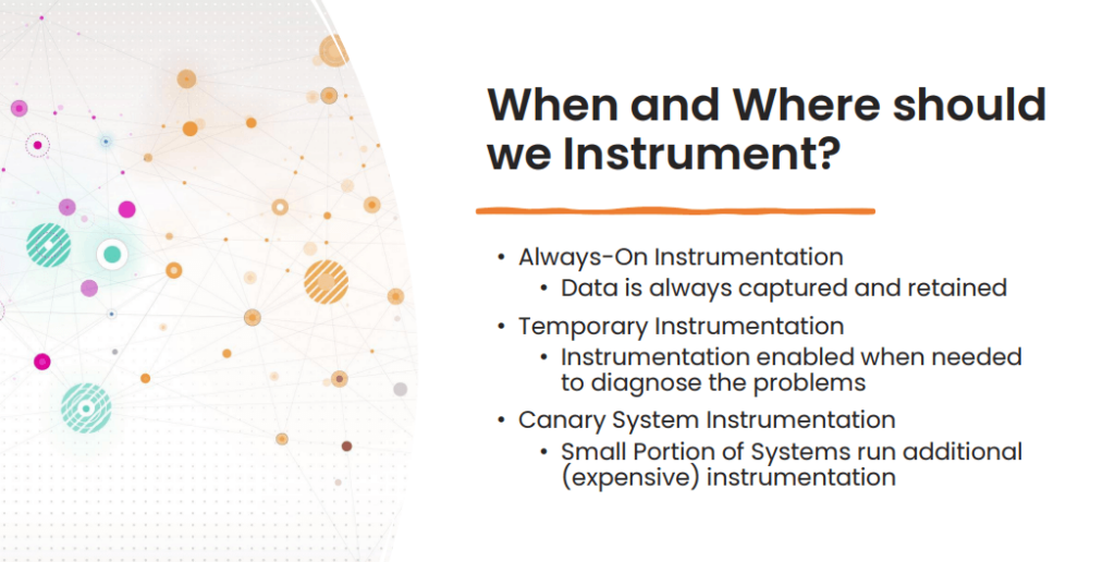 Instrumentation and key observability technologies