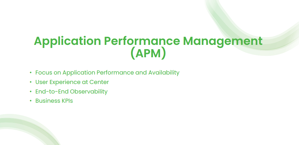 Application observability: